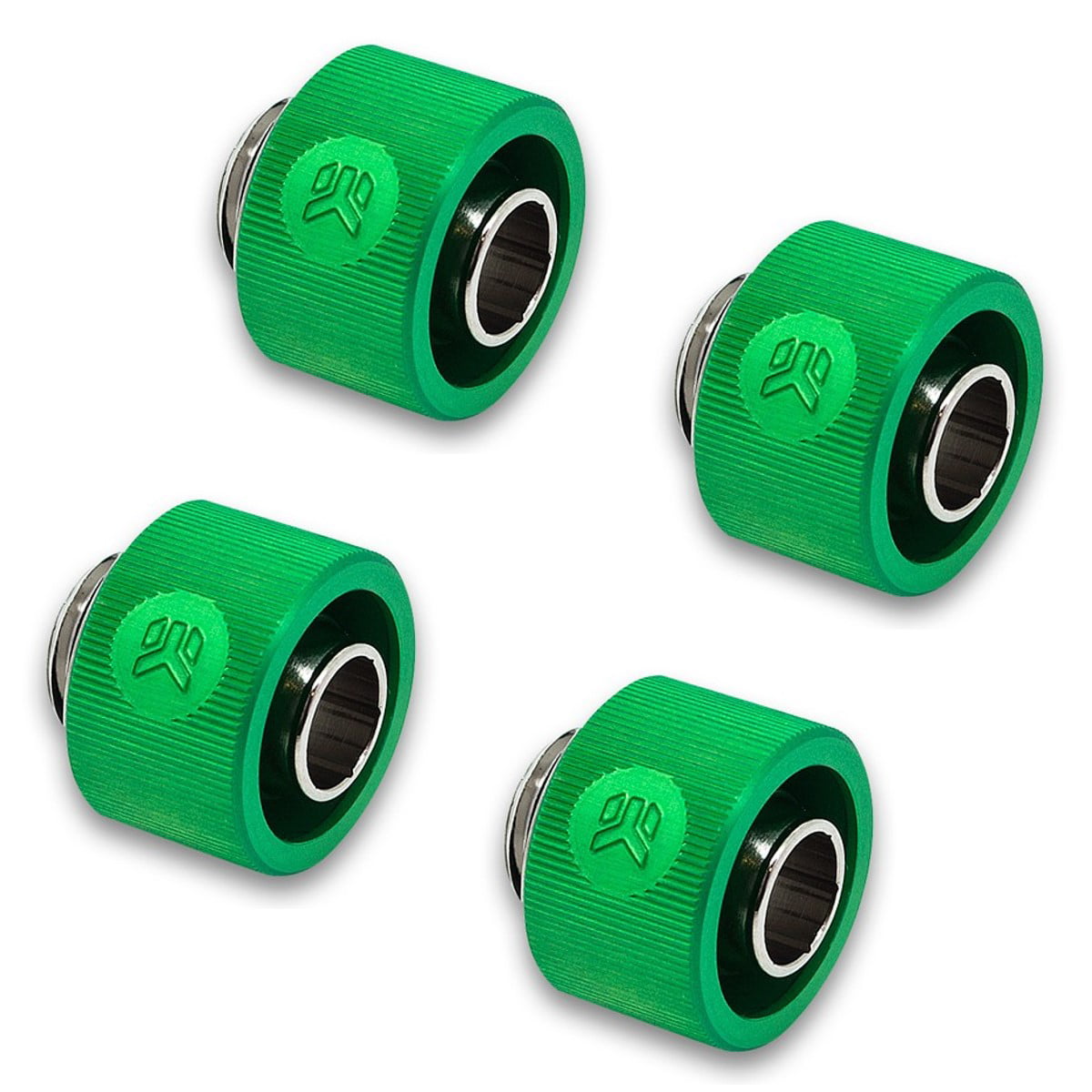 10/16mm Green EKWB EK-ACF Compression Fitting for Soft Tubing 4-Pack 3/8 ID, 5/8 OD 