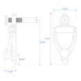 thumbnail image 2 of Nuk3y 5-1/2" High Knocker w/220 Degree Viewer, 2 of 2