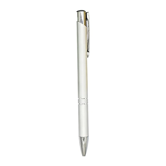 NUOKO Retractable Metal Ballpoint Pens, for Gift, Business, Office, Medium Point Black Ink Aluminum Ballpoint with Red Barrel Press Pen, Aluminum Retractable Ballpoint Pen, Metal Click Pen