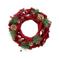 thumbnail image 2 of Fiudx Decoración del hogar Guirnalda de frutos rojos, adorno navideño, guirnalda para puerta, decoración colgante de Año Nuevo, guirnaldas navideñas para puertas y ventanas, 2 of 6