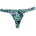 thumbnail image 3 of GHSDFBB Men's Leopard Thong Underwear Bikini Low Rise Brief, 3 of 7