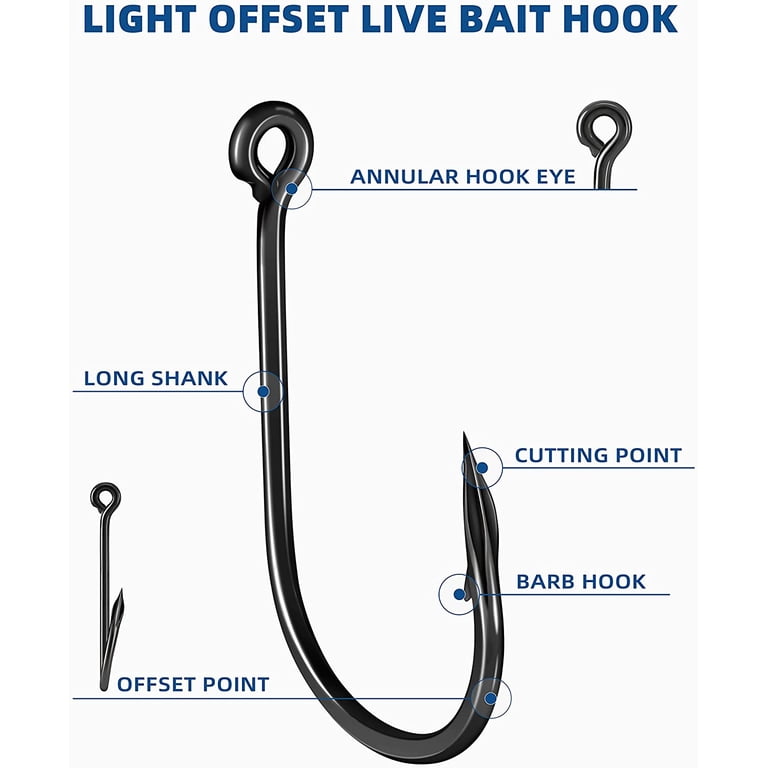 cut bait fish hooks Catfish Hooks,Octopus Circle for Catfishing Freshwater Saltwater The hook is made of high carbon steel Top 9 Types Of Fishing