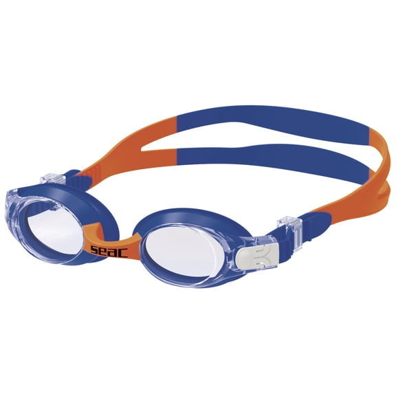 Seac  Bubble, Swimming goggles for children (Blue/Red, one size)