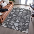 thumbnail image 6 of Addison Rugs Mayfield Premium Machine Washable Transitional Floral Charcoal Rectangle Rug, 8' x 10', 6 of 6