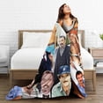 thumbnail image 5 of Tom Selleck Blanket Soft and Warm Lightweight Fluffy Throws Blankets Rug Carpet Gift for Beach Yoga Bedroom Living Room Decoration Sofa Camping Trip Dorm Decor All Season, 5 of 5