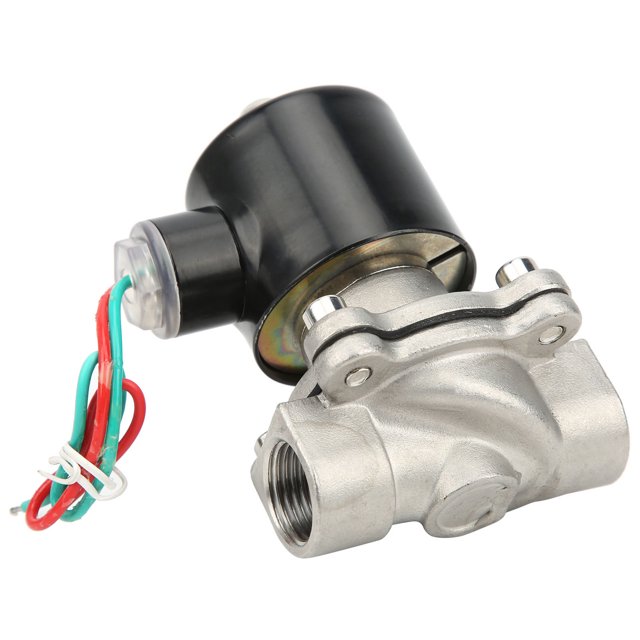 Válvula solenoide Bling Bling de acero inoxidable normalmente cerrada compacta y liviana