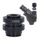 thumbnail image 1 of Adaptador De Lente CTV Adaptador De Cámara De Microscopio Accesorios De Lente De Vidrio óptico De Metal Adaptador De Montaje C Para Laboratorios Industriales, 1 of 7