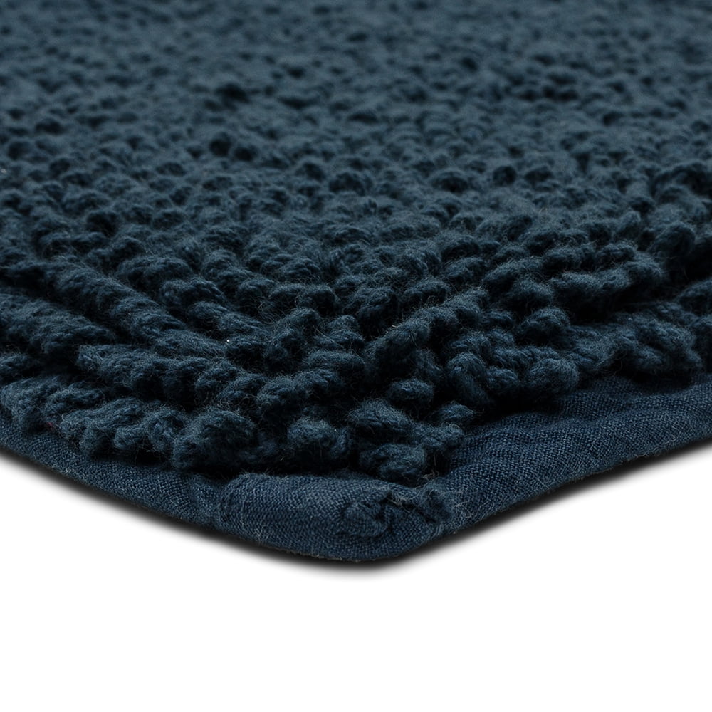 Mohawk Home Classic Cotton Plush Stain/Fade Resistant Non-Slip Washable Bath Mat, Twilight, 2'x5'