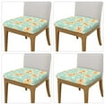 thumbnail image 2 of Gukieu Cute Duck Print Square Cushion Cover, Elastic Strap Chair Protector, Suitable for Family Restaurant, Hotel Banquet Decorations-Four Pieces, 2 of 7