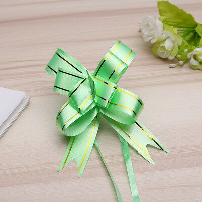 20 piezas de papel de regalo de Navidad, lazos de tirón para árbol de Navidad, decoraciones de Navidad para el hogar, decoración de coche y boda, lazos artesanales
