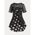 thumbnail image 1 of Conjunto Cárdigan Talla Extra Sin Mangas Estampado Margarita Rosegal  Camisetas tallas grandes, 1 of 5