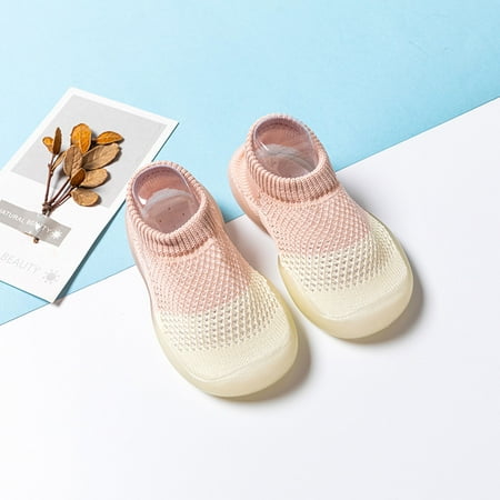 

QISIWOLE First Walker Baby Boys Girls Shoes Infant Toddler Footwear Newborn Prewalker Non-Slip Baby Shoe-Socks clearance under 5