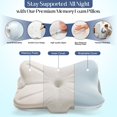 thumbnail image 3 of Almohada cervical SHJADE de espuma viscoelástica ortopédica ajustable, 3 of 6