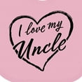 thumbnail image 4 of Inktastic I Love My Uncle in Black Chalk Heart Boys or Girls Baby Bib, 4 of 4