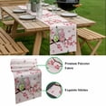 thumbnail image 5 of Happy Easter Table Runner - 120 Inch Long, Kitchen Dining Table Runner Dresser Scarves, Pink Spring Gnomes Eggs Flower Branch Rabbit Farmhouse Decor for Coffee Tables Wedding Party Banquet, 5 of 8