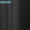 thumbnail image 4 of Cortina de Ducha Tela Negra Patrón de Cortina de Ducha Lavable Moho 180x180 cm Textil Grueso Pesado Impermeable No se Pega mientras se Muestra con 12 Anillas Sincero Electrónica, 4 of 5