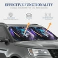 thumbnail image 5 of Uemuo Purple Sky Wolf Printed 2 PCS Car Windshield Sun Shade, Auto Sun Heat and UV Rays Blocker, Foldable Automotive Front Window Sunshade Protector, 5 of 7