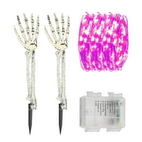 Party Light-up Decoration Light Up Halloween Skeleton Hands Life Size Outdoor Bones Props for Events and Festive Celebrations