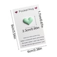 thumbnail image 3 of Heart-Shaped Pocket Hug Cards - Pocket Hug Card Token Gifts for Women, Small Mini Gifts Greeting Card Gifts, Pocket Hugs for Friends Little Gifts(1pc), 3 of 6