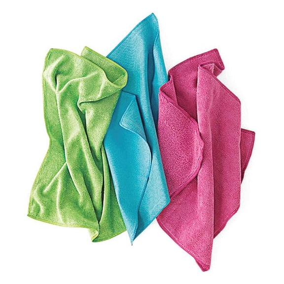 R & R Textile New Microfiber Rags,25 lb.,Box Z73127