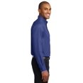 thumbnail image 3 of Port Authority Extended Size Long Sleeve Easy Care Shirt-8XL (Mediterranean Blue), 3 of 6