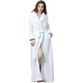 thumbnail image 1 of Artfasion Womens Long Bathrobe Plus Size Warm Soft Spa Plush Sleeping Robe Nightdress, 1 of 6