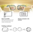 thumbnail image 5 of Yuyamidu Pink Hibiscus Back Window Sun Shades for Car Starfish Car Window Sun Shades for Women Beach Car Window Shade for Baby Sun Blocker for Car Windows, 5 of 7