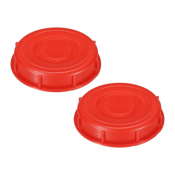 Uxcell IBC Tote Lid Cover 6.5", IBC Water Liquid Tank Cap with Gasket, 2 Pack Red