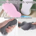 thumbnail image 6 of Spirittion Magic Super Soft Exfoliating Bath Sponge, 3D Super Soft Exfoliating Bath Sponge, Reusable for Adults Children and Women Alternative to Exfoliating Gloves (Gray-4pcs), 6 of 10