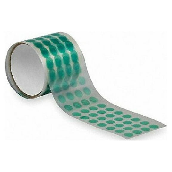 Tapecase Film Tape,1/2 in dia,Green,3.3 mil,PK250 15C637