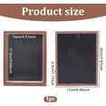 thumbnail image 2 of Wooden Pin Display Case 8.6x6.7x1.7inch Rectangle Wood Badge Presentation Box with Black Felt and Clear Window Jewelry Brooch Organizer Frame with Hangers and Back Support, 2 of 9
