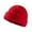 Red-A, variant on Penkiiy Beanie Hat Roll-up Edge Skullcap Fisherman Beanie for Men Women Winter Warm Knit Caps Fisherman Unisex Purple