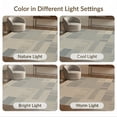 thumbnail image 7 of ODIKA 6'x9' Washable Area Rug Striped Colorblock With Layered Color Grids And Boho Modern Accents Abstract for Dining Room, Under Table, Office Décor, Non-Slip Chair-Friendly, 7 of 7