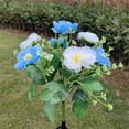 thumbnail image 3 of Injueey Luces de flores alimentadas por energía Solar, luces decorativas para césped al aire libre, luz Solar para césped de rosas, luz para Iluminación y accesorios color azul y blanco, 3 of 6