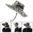 thumbnail image 4 of Sombrero de sol para hombre, sombrero de cubo de camuflaje con protección de , pesca al aire libre plegable Camuflaje estrella gris Yuyangstore Sombrero de sol para hombre, 4 of 8