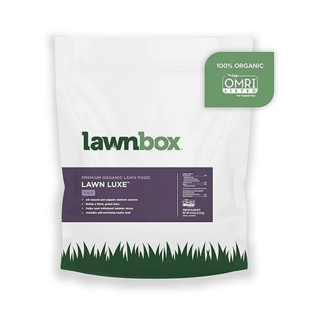Lawn Luxe 7-0-7 100% Organic Summer Grass Fertilizer 14 lb Bag Covers 2,500 sq ft