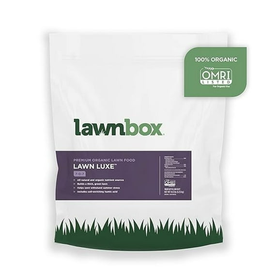 Lawn Luxe 7-0-7 100% Organic Summer Grass Fertilizer 14 lb Bag Covers 2,500 sq ft