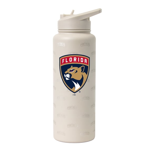 Logo Brands Florida Panthers 34oz. Sand Ghost Quencher Bottle