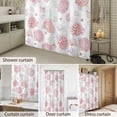 thumbnail image 4 of Bathroom Shower Curtain Watercolor Red Coral Purple Conch Waterproof Shower Curtains with Hooks, Summer Marine Life Bath Curtains Bathtub Curtain Home Decor 36x72in, 4 of 9