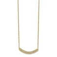 thumbnail image 2 of 10k Diamond Curved Bar 18 inch Necklace, 2 of 5