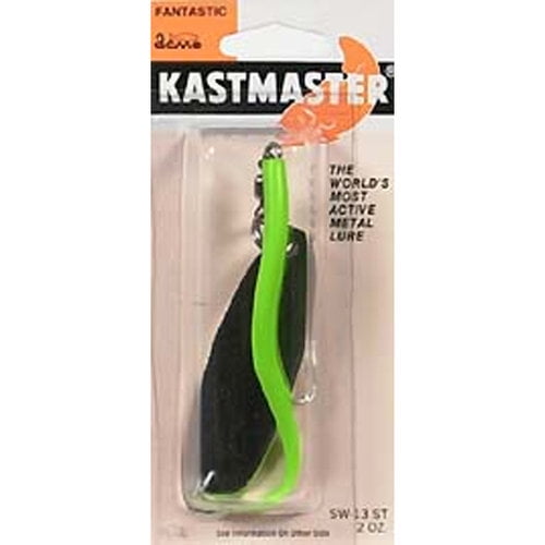 Acme Tackle Kastmaster with Tube, Fishing Lure Spoon, Chrome/Fluorescent Green,2 Oz. Walmart