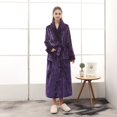 thumbnail image 1 of Camisón de franela de gran tamaño para parejas de otoño e invierno, bata de baño extendida gruesa con costuras de terciopelo Bei Bei para hombres y mujeres, 1 of 6
