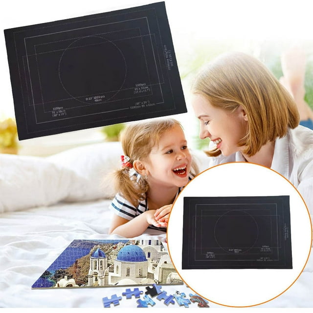 EGNMCR Décoration de Chambre Décoration de Maison Rouleau de Casse-Tête Tapis de Rangement Jigroll jusqu'à 2000 avec Sac de Rangement à Cordon Puzzle Ma t