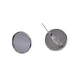 thumbnail image 4 of 10 Piezas Bandejas de Bisel de Broche Perfecto para Piedras Pequeñas, Pta Zulema Bisutería Cabochon en blanco, 4 of 8