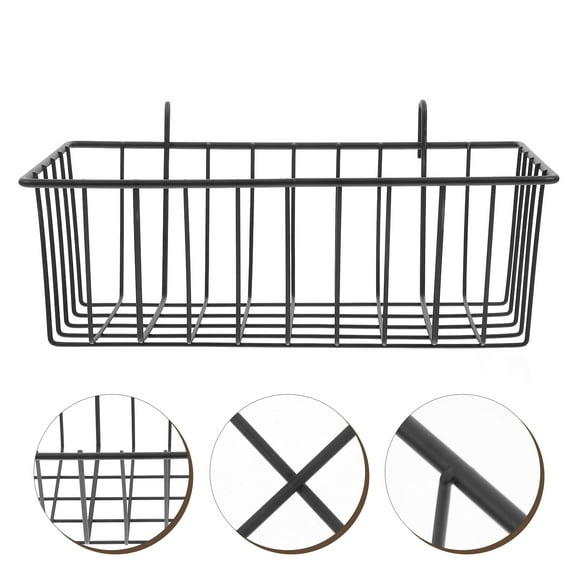 Hanging Storage Basket Metal Wire Basket Multi-Purpose Sundries Container Holder for Bathroom Kitchen
