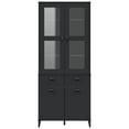 thumbnail image 5 of vidaXL Highboard VIKEN Anthracite Gray 31.5"x15.7"x74.8" Solid Wood Pine, 5 of 25