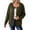 Army Green, variant on Fall Lightweight Outerwear Coat Women Long Sleeve Hooded Jackets Cinch Waist Zip Up Activewear Sweatshirts Relaxed Fit for Office Hiking Spring Transition