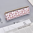 thumbnail image 3 of Rocae Purple Mushroom for Leather Pencil Case - Zippered Pen Case Stationery Bag Zipper Pouch Pencil Holder For Men Women Businessmen And Artists, 3 of 5