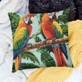 thumbnail image 2 of SHERONV Parrots Branch Tree Pillow Covers Home Furnishing 1PC 18x18in, 2 of 5