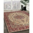 thumbnail image 2 of Ahgly Company Indoor Square Traditional Brown Red Persian Area Rugs, 5' Square, 2 of 6